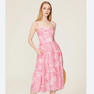 Amanda Uprichard Tula Midi Dress Size S